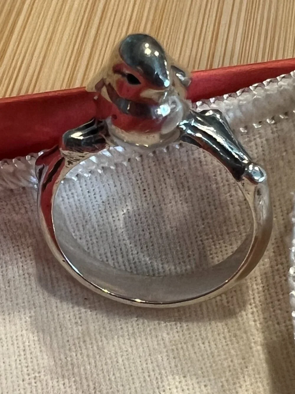 Retired James Avery Bird on a Branch Sterling Silver Statement Ring Size 10